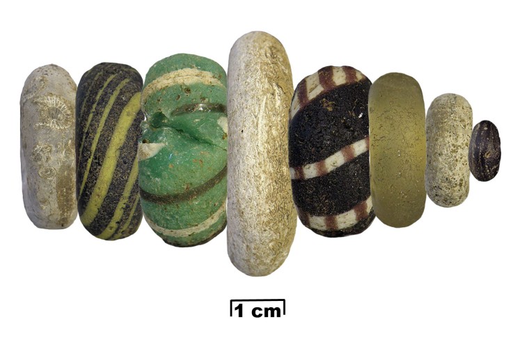 Figure 6: Reconstruction of how the beads may have been used. 